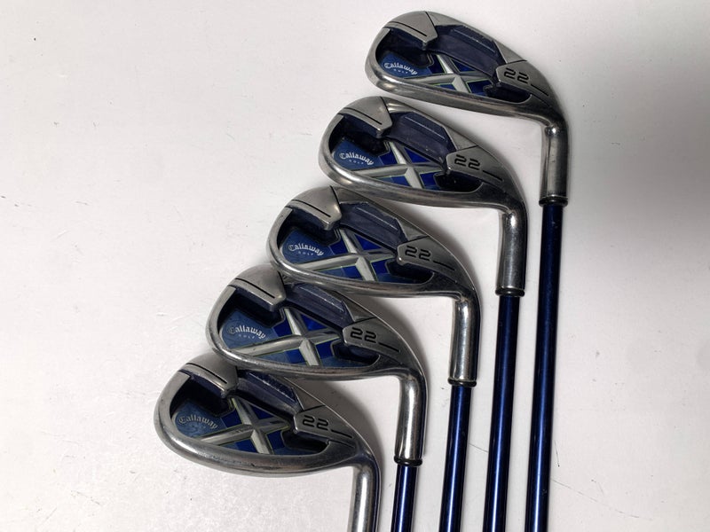 Callaway X-22 Iron Set 7-PW+SW 45g Ladies Graphite Womens RH