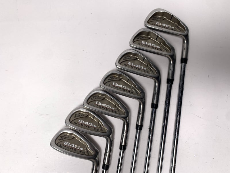 Tommy Armour 845 S Oversize Plus Iron Set 3-9 Tour Step Platinum Regular RH