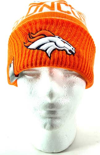 Denver Broncos NFL Biggest Fan 2.0 NWT Knit Beanie Hat (New)