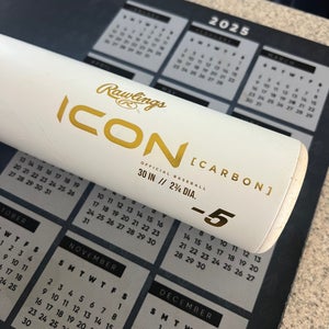 2024 Rawlings Icon Composite USSSA Certified Bat (-5) 25 oz 30" (Used)