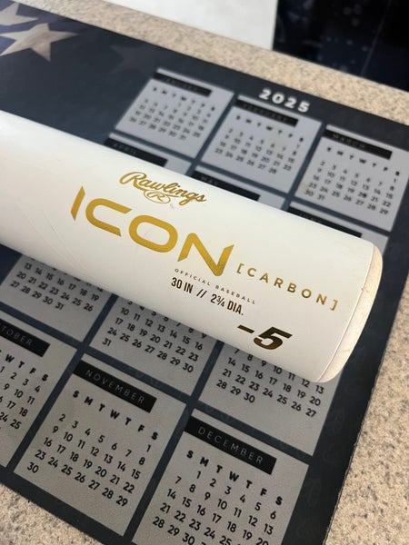 2024 Rawlings Icon Composite USSSA Certified Bat (-5) 25 oz 30" (Used)