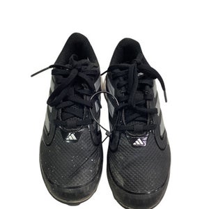 Used Adidas 3 STRIPE BASEBALL CLEAT BB/SB Cleats Black Junior 01 11347-S000253236