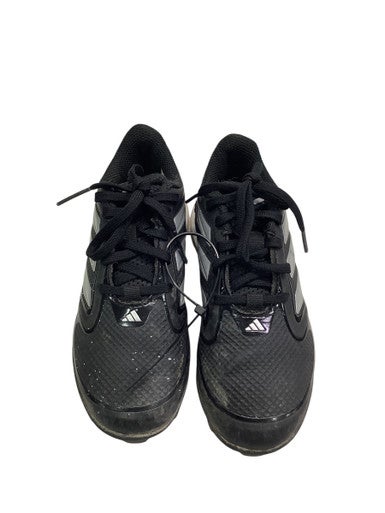 Used Adidas 3 STRIPE BASEBALL CLEAT BB/SB Cleats Black Junior 01 11347-S000253236
