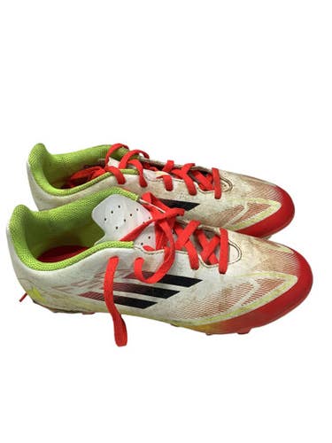 Used Adidas Soccer Cleats White Junior 04.5 11347-S000253207