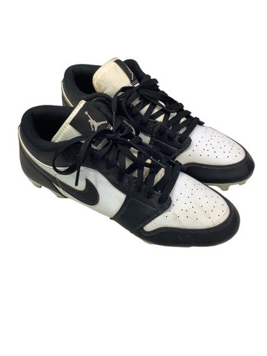 Used JORDAN 1 PANDA LOW Adult FB Cleats Black And White Senior 10.5 11347-S000253190