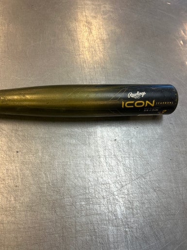 Used Rawlings ICON CARBON BB/SB USSSA 2 3/4 Bat 31" 11339-S000193207