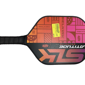 Used Selkirk LATITUDE 2.0 GRAPHITE SPINFLEX Pickleball Racquet Pink 11613-S000165883