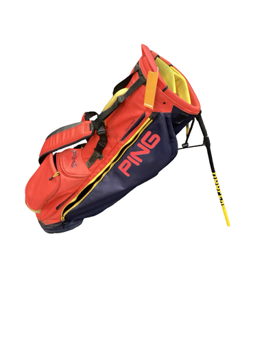 Used Ping HOOFER Mens Stand Bag Navy Blue 11613-S000165880