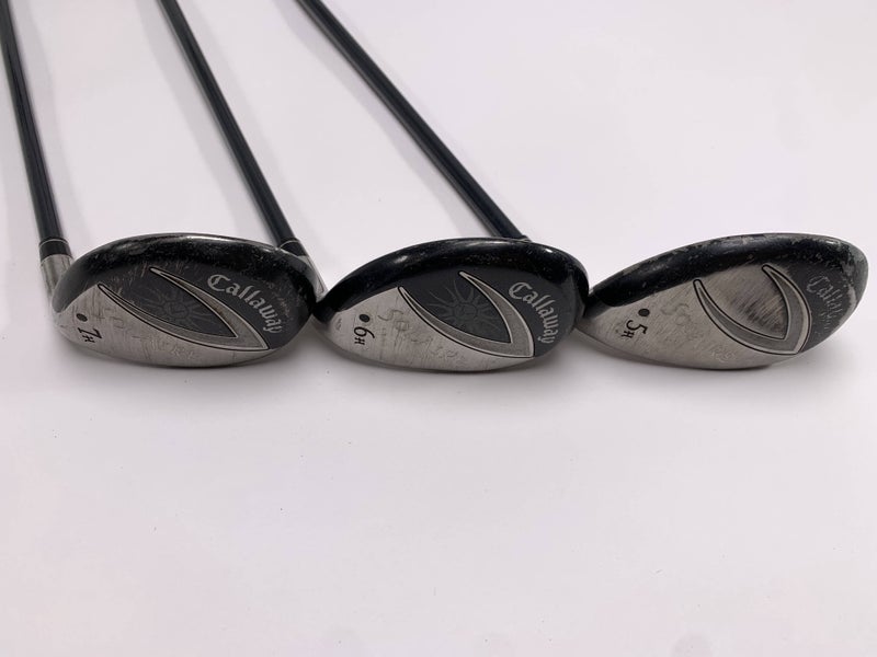 Callaway Solaire 2014 Hybrid Set 5 6 7 25* 28* 31* 55g Ladies Graphite Womens RH