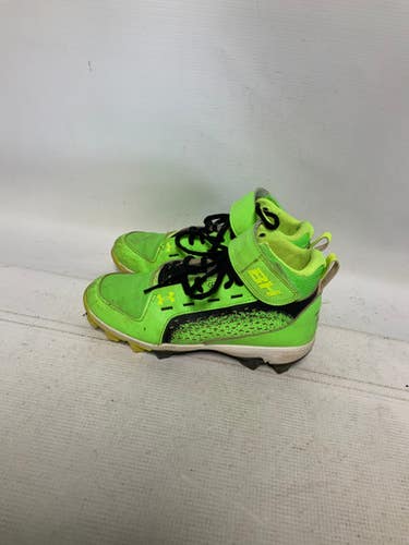 Used Under Armour BH BB/SB Cleats Green Junior 02 11823-S000033431