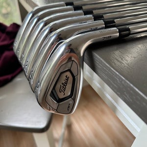 Titleist 718 AP3; 5-PW Iron Set, KBS Tour Stiff With NEW White grips