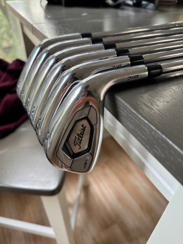 Titleist AP3 718 5-PW Iron Set, Barely Used - KBS Tour Stiff With NEW White grips