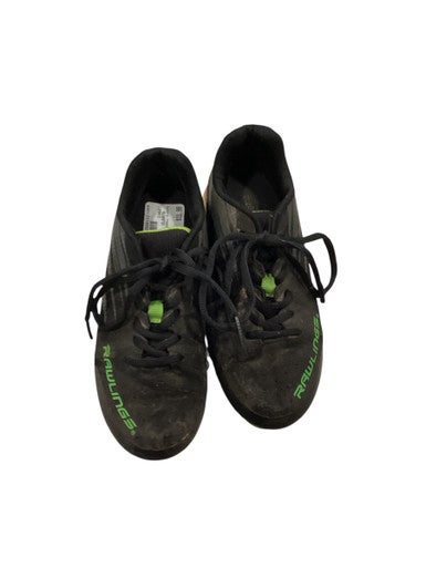 Used Rawlings BASEBALL CLEATS BB/SB Cleats Black Junior 01 11884-S000050763