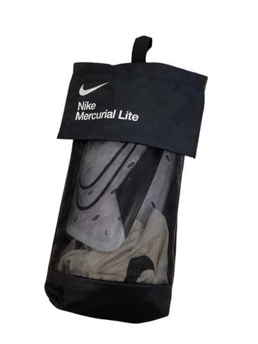 Used Nike Soccer Shin Guards Adult White LG 11884-S000050738