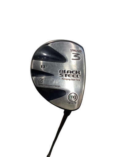Used MG Golf BLACK STEEL Mens Fairway Wood RH 3 Wood 11884-S000050721