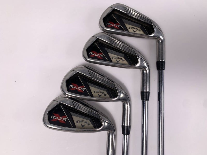 Callaway Razr X Iron Set 5-9 Uniflex Steel Mens RH Midsize Grips No 7 iron