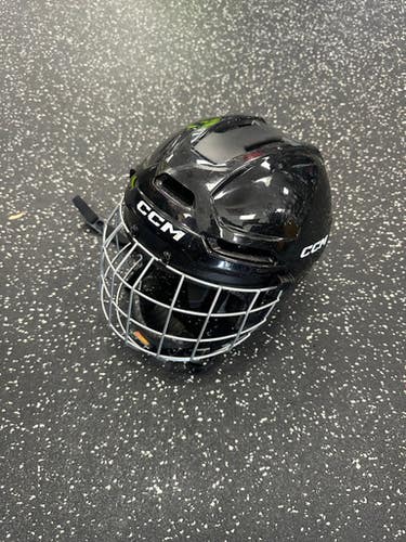 Used CCM MULTISPORT HOCKEY HELMET COMBO Helmet Cage Combo Black SM 11849-S000030603