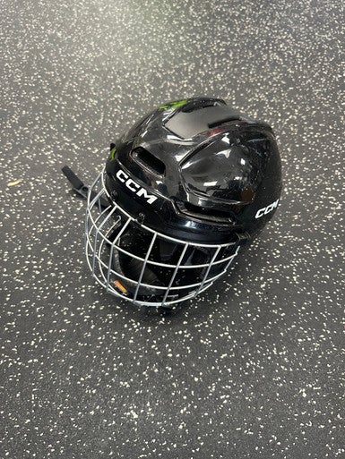 Used CCM MULTISPORT HOCKEY HELMET COMBO Helmet Cage Combo Black SM 11849-S000030603