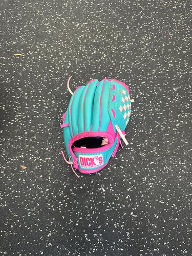 Used DICKS BASEBALL GLOVE BB/SB Glove RH Throw Pink 9 1/2" 11849-S000030601