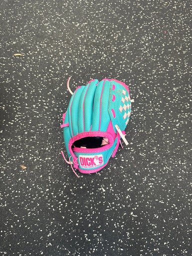 Used DICKS BASEBALL GLOVE BB/SB Glove RH Throw Pink 9 1/2" 11849-S000030601