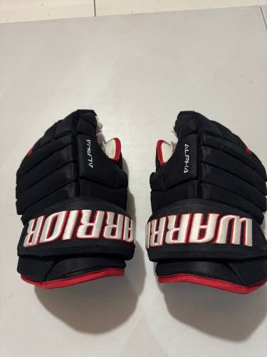 Warrior Alpha ECHL Gloves 14" Pro Stock (Used)