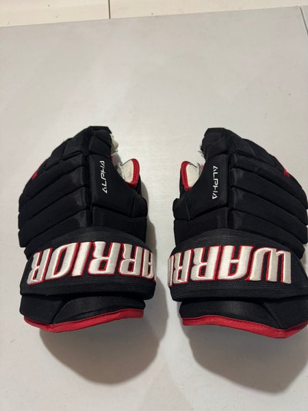 Warrior Alpha ECHL Gloves 14" Pro Stock (Used)