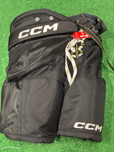 Black Junior Large CCM Tacks AS-V Hockey Pants (New)