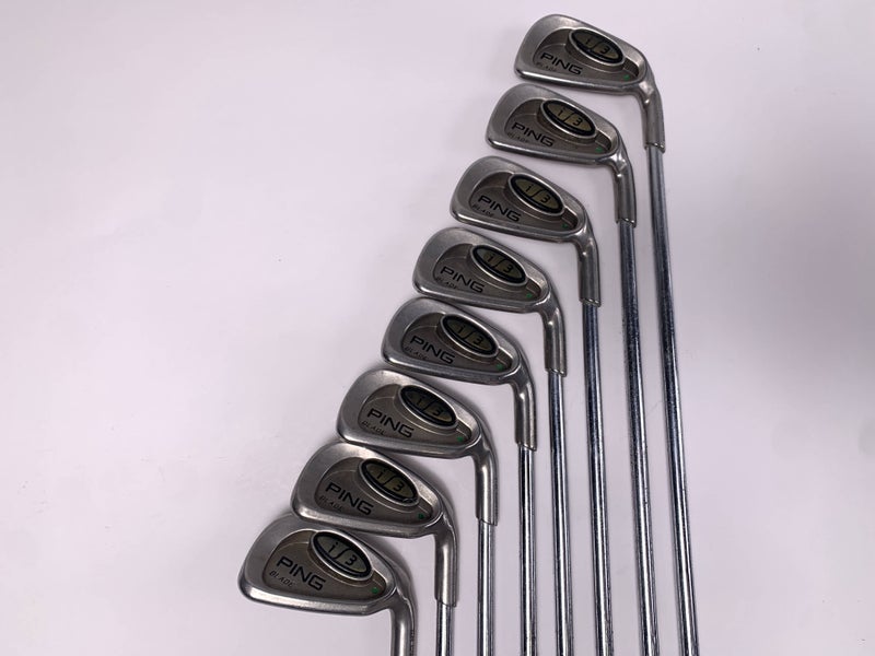 Ping i3 Blade Iron Set 3-PW Green Dot 2* Up Cushin JZ Stiff Steel Mens RH