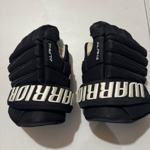 Warrior Alpha QX Gloves 14" Pro Stock (Used)