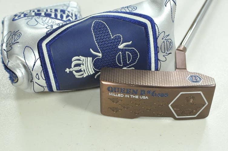 Bettinardi 2025 Queen B 6 SBS 34" Putter RH Steel with Head Cover  # 201036