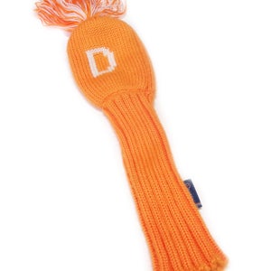 Stitch Pom Pom Knit Orange Driver Golf Headcover