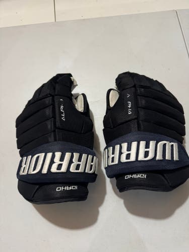 Warrior Alpha Pro Gloves 14" Pro Stock ECHL Idaho (Used)
