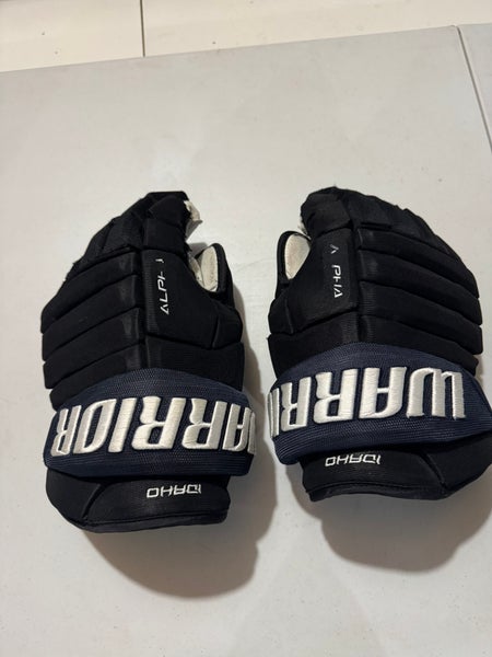 Warrior Alpha Pro Gloves 14" Pro Stock ECHL Idaho (Used)