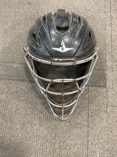 Used All-Star CATCHERS HELMET Catchers Helmet w/Mask Black LG 11614-S000219320