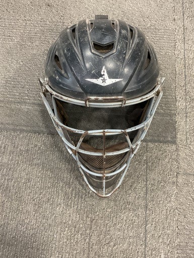 Used All-Star CATCHERS HELMET Catchers Helmet w/Mask Black LG 11614-S000219320