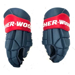 Used Sher-wood REKKER Senior Gloves Navy Blue 15" 11860-S000296087