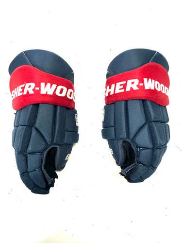 Used Sher-wood REKKER Senior Gloves Navy Blue 15" 11860-S000296087
