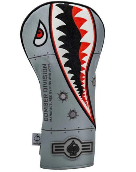Pins & Aces Bomber Driver Headcover (Grey) Golf 2025 NEW