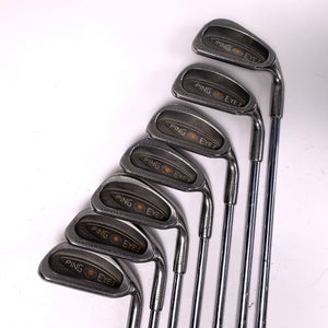 Ping Eye 2 Iron Set 5-PW+SW Orange Dot 2* Flat Karsten ZZ-Lite Stiff RH