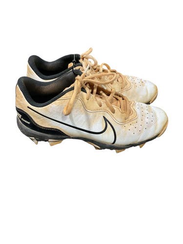 Used Nike DIAMOND BB/SB Cleats White Junior 04 11834-S000038878