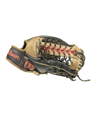 Used Wilson A2000 TRAPEZE BB/SB Glove RH Throw Black 12 1/4" 11834-S000038894