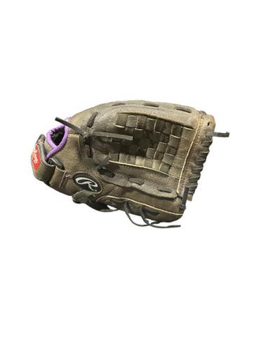 Used Rawlings STORM BB/SB Glove RH Throw Black 12" 11834-S000038953