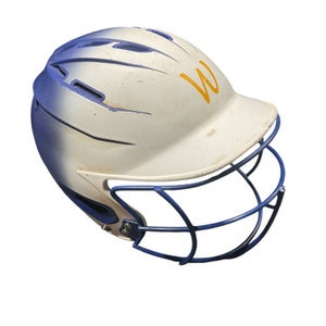 Used BoomBah BOOMBAH BB HELMET W MASK Batting Helmet w/Mask White One Size 11834-S000038971