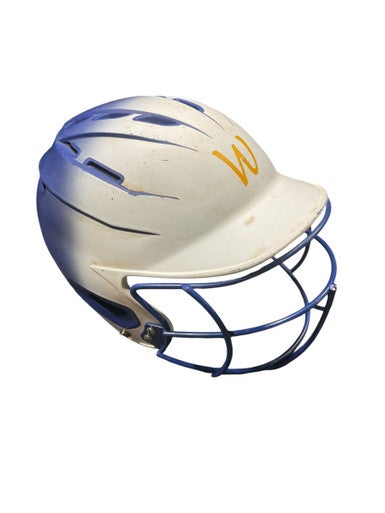 Used BoomBah BOOMBAH BB HELMET W MASK Batting Helmet w/Mask White One Size 11834-S000038971