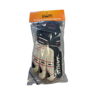 Used GK JANUS Soccer Goalie Gloves White 8 11859-S000024236