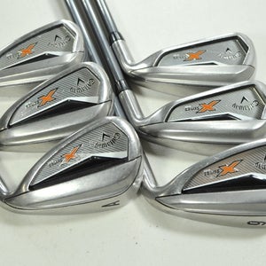 Callaway X Series N416 6-PW,AW Iron Set Senior Flex Right 60g Graphite # 200945