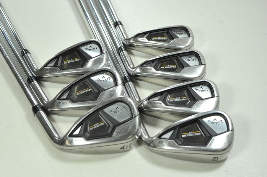Callaway Rogue ST MAX OS 5-PW,AW Iron Set Regular Flex Right MPH Steel # 200976