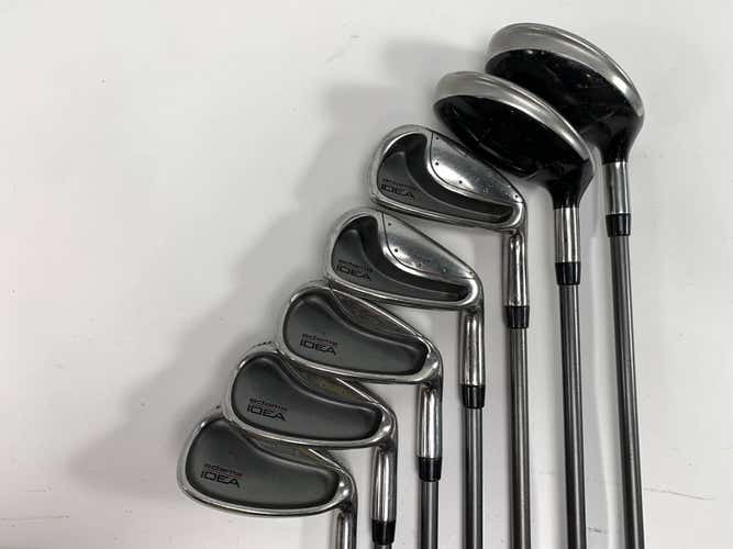 Adams Idea Iron Set 3-PW Senior Graphite Mens RH No 6 iron