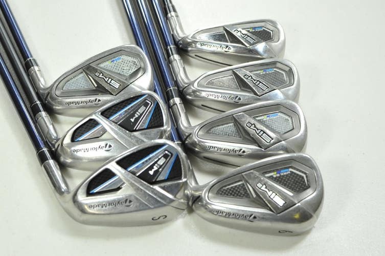 TaylorMade SIM2 Max OS 6-PW,AW,SW Iron Set Senior Flex Right Graphite # 201006