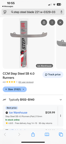 CCM Step steel 221 mm (New)